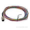 Conector M12 de montaje de panel con cable